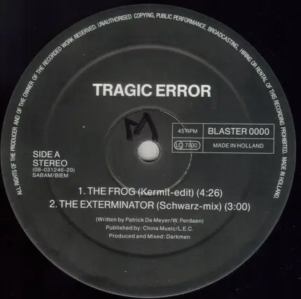 Tragic Error - The Frog