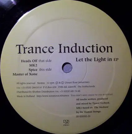 Trance Induction - Let The Light In EP