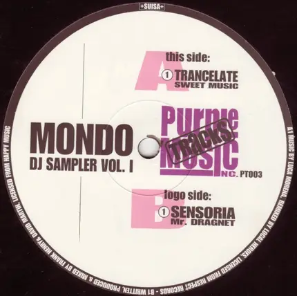 Trancelate / Sensoria - Mondo DJ Sampler Vol 1.