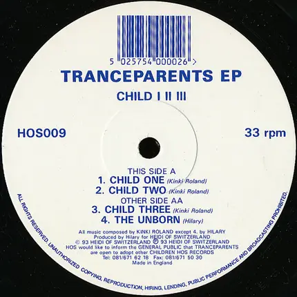 Tranceparents - Child I II III