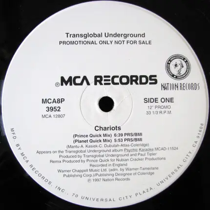 Transglobal Underground - Chariots