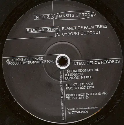 Transits Of Tone - Cyborg Coconut / Planet Of Palm Trees