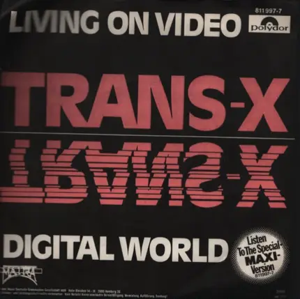 Trans-X - Living On Video / Digital World