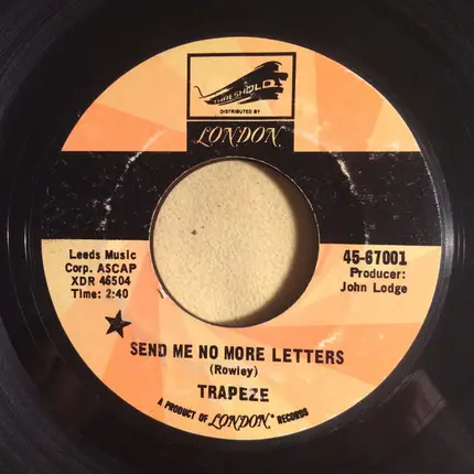 Trapeze - Send Me No More Letters
