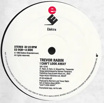 Trevor Rabin - I Can't Look Away