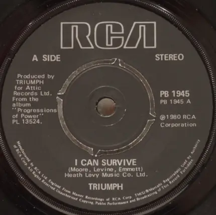 Triumph - I Can Survive