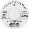 7inch Vinyl Single - Trials And Tribulations - Please Mrs. Henry