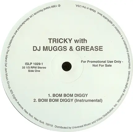Tricky, Dame Grease - Bom Bom Diggy / Hot Like A Sauna