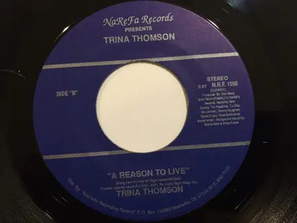 Trina Thomson - Say It Like You Mean It / A Reason To Live