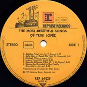 Double LP - Trini Lopez - The Most Beautiful Songs Of - Gatefold