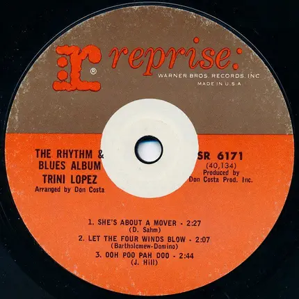 Trini Lopez - The Rhythm & Blues Album