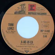 7inch Vinyl Single - Trini Lopez - A-ME-RI-CA / Unchain My Heart