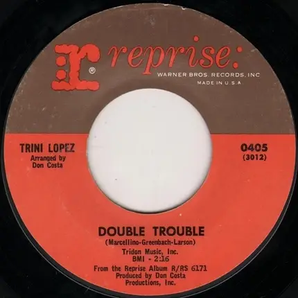 Trini Lopez - Sinner Man / Double Trouble