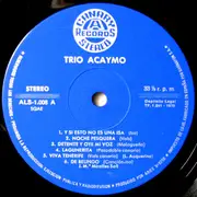 LP - Trío Acaymo - Canciones Y Folklore De Canarias