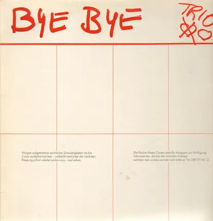 Trio - Bye Bye