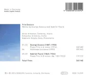 CD - Enescu / Fauré / Trio Enescu - Works By George Enescu And Gabriel Fauré