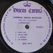 LP - Trio Los Tajuarines - Variedad Tempos Musicales