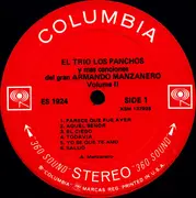 LP - Trio Los Panchos - Y Mas Canciones Del Gran Armando Manzanero Vol. II
