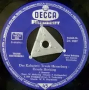 7inch Vinyl Single - Trude Hesterberg - Ursula Herking - Das Kabarett - EP, Blue labels