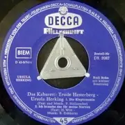 7inch Vinyl Single - Trude Hesterberg - Ursula Herking - Das Kabarett - EP, Blue labels