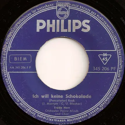 Trude Herr - Ich Will Keine Schokolade