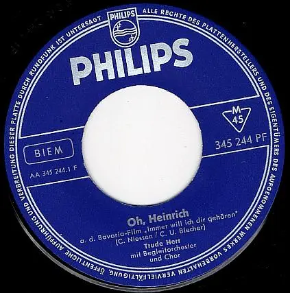 Trude Herr - Oh, Heinrich