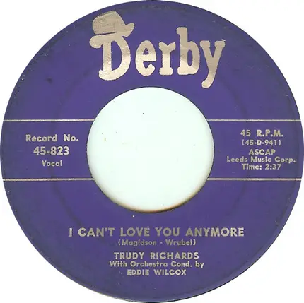 Trudy Richards - The Breeze / I Can't Love You Anymore
