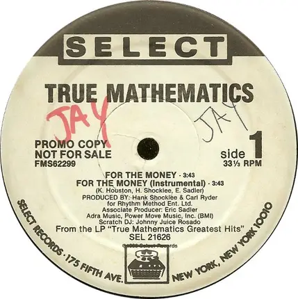 True Mathematics - For The Money / K.A.O.S.S. (Greeks In Effect pt. 2)
