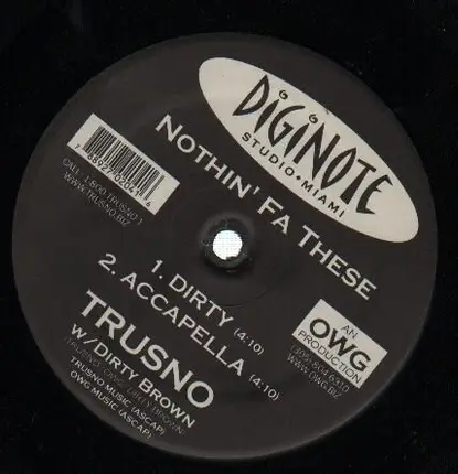Trusno feat. Dirty Brown - Nothin' Fa These