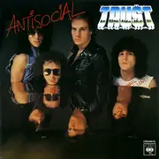 7inch Vinyl Single - Trust - Antisocial - Bronze Plastic Moulded Center Labels