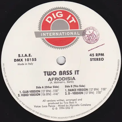 Two Bass It - Afrodisia
