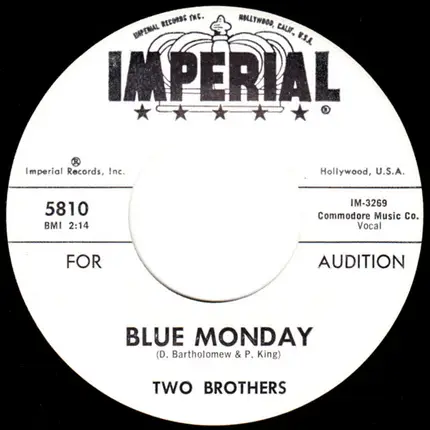Two Brothers - Blue Monday / Never Again