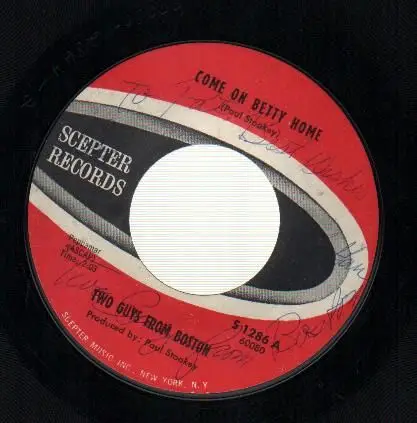 Two Guys From Boston - Come On Betty Home / I Wish That I Could Shimmy Like My Sister Kate