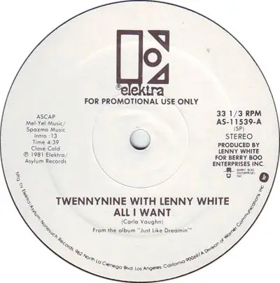 Twennynine With Lenny White - All I Want