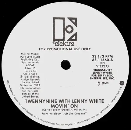 Twennynine With Lenny White - Movin' On