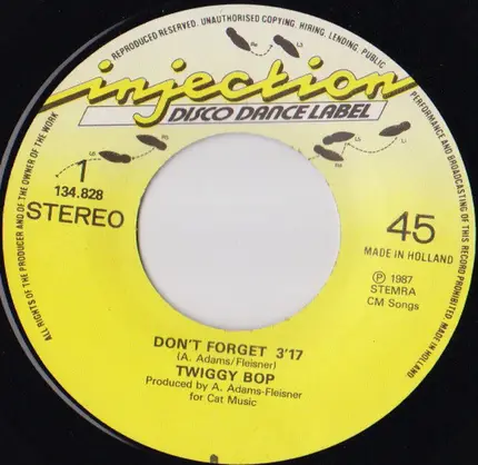 Twiggy Bop - Don't Forget