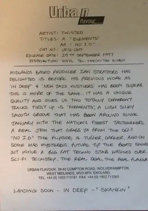 Twisted - Elements / No I.D.