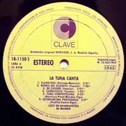 LP - Tuna De Aparejadores De Madrid - La Tuna Canta