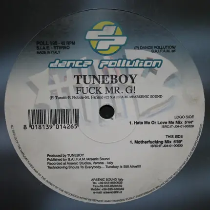 Tuneboy - Fuck Mr. G!