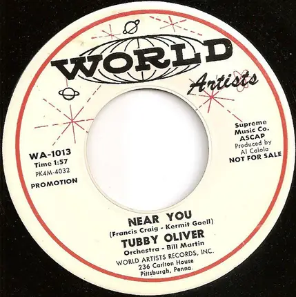 Tubby Oliver - Near You / Walk Walk (Blue Banjo)