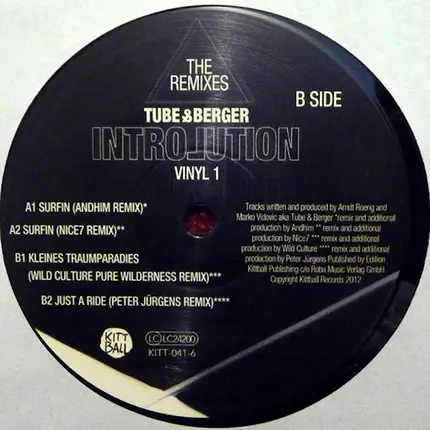 Tube & Berger - Introlution (The Remixes) (Vinyl 1)