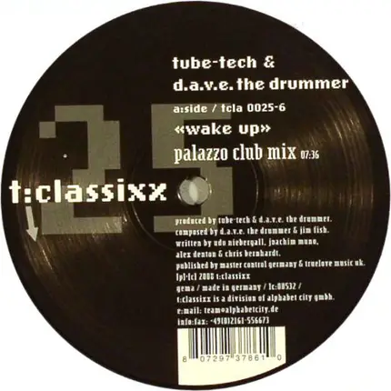 Tube-Tech & D.A.V.E. The Drummer - Wake Up