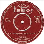 7inch Vinyl Single - Turk Ellis / Paul Rich - On The Rebound / A Hundred Pounds Of Clay