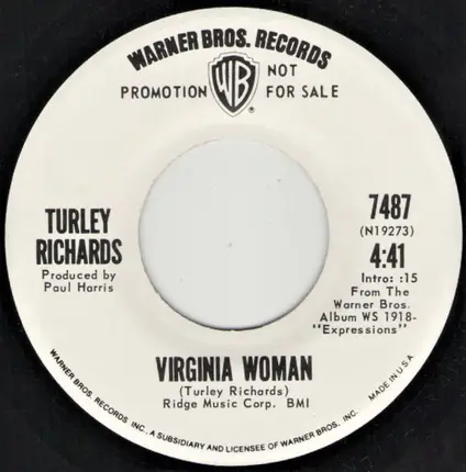 Turley Richards - It's All Over Now Baby Blue