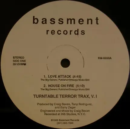 Turntable Terror Trax - Volume 1