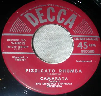 Tutti Camarata - Pizzicatto Rhumba / Swedish Rhapsody