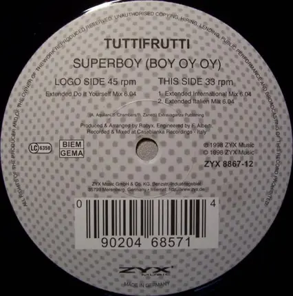Tuttifrutti - Superboy (Boy Oy Oy)