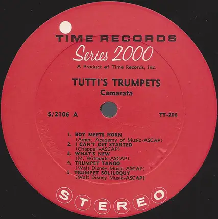 Tutti's Trumpets - Tutti Camarata - Tutti's Trumpets - Camarata