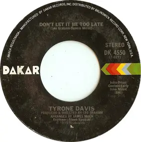 Tyrone Davis - Turning Point!