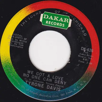 Tyrone Davis - You Keep Me Holding On / We Got A Love No One Can Deny
